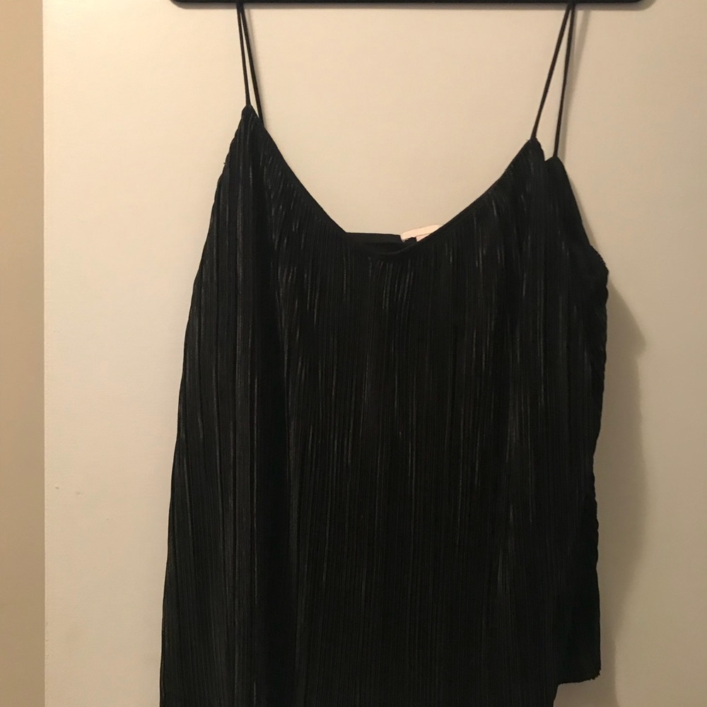 black ribbed tank